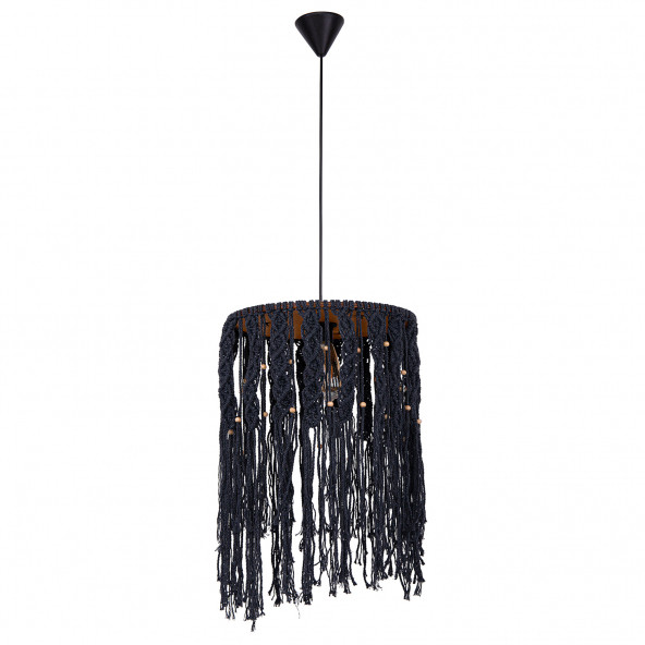 LİLATOLYE Atolye Zed Makrome Voluted Gri Avize ZED84 - 3