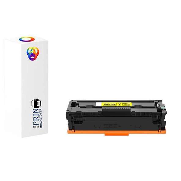 HP 128A - HP CE322A - HP ColorLaserjet CM1415fn Sarı Muadil Toner