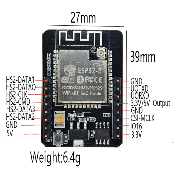 ESP32-CAM +  ESP32 seri WiFi ESP32 + OV2640 Kamera ESP32 CAM - 5