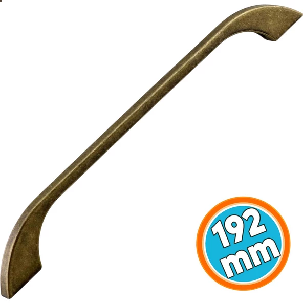 Metal Mobilya Mutfak Dolabı Dolap Kulpu Kulbu Kulpları 192 mm - 19.2 cm Eskitme Antik Sarı ürün görseli