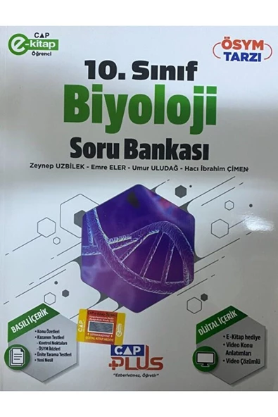 10. Sınıf Biyoloji Soru Bankası / Zeynep Uzbilek / Çap Yayınları / 9786258139471