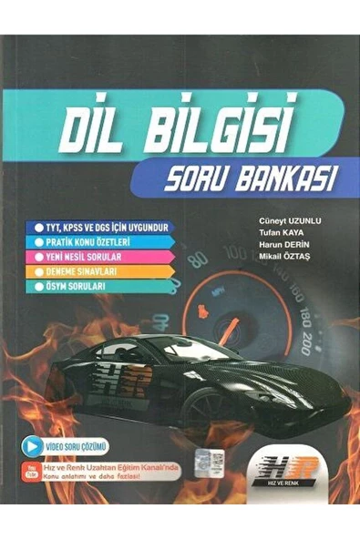 TYT AYT Dil Bilgisi Soru Bankası / Cüneyt Uzunlu / Hız ve Renk Yayınları / 9786257532419