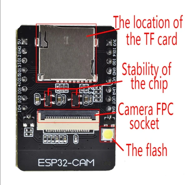 ESP32-CAM +  ESP32 seri WiFi ESP32 + OV2640 Kamera ESP32 CAM - 4
