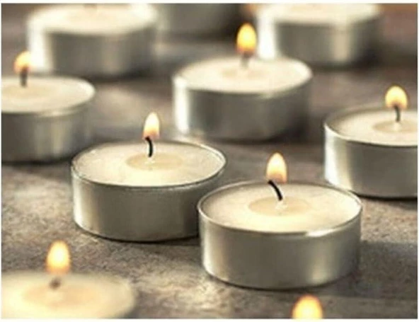Tealight Beyaz Mum 50 Adet - 4