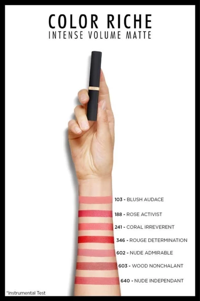 Loreal Paris Color Riche Intense Volume Matte Ruj - 346 Rouge Determination - 7