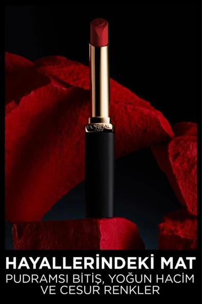 Loreal Paris Color Riche Intense Volume Matte Ruj - 346 Rouge Determination - 4