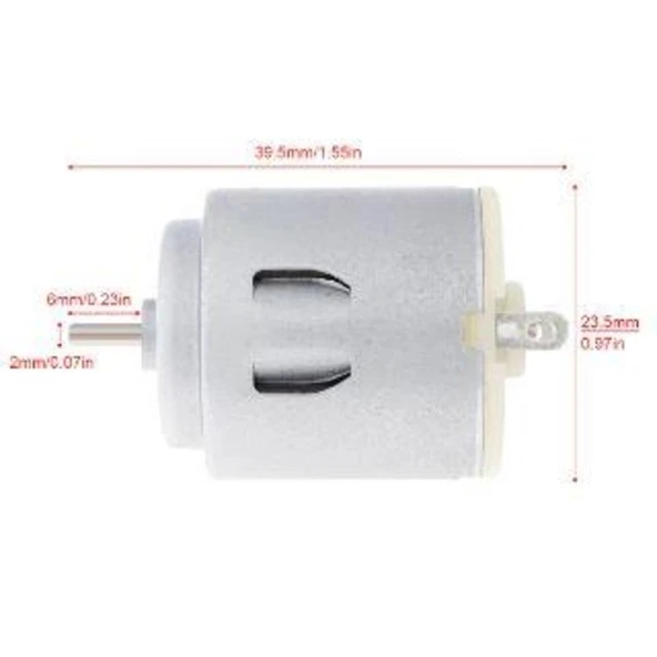 Arduino R260 Micro 5V Motor 1.61W DC Motor 12300 rpm 2mm Şaft - 3
