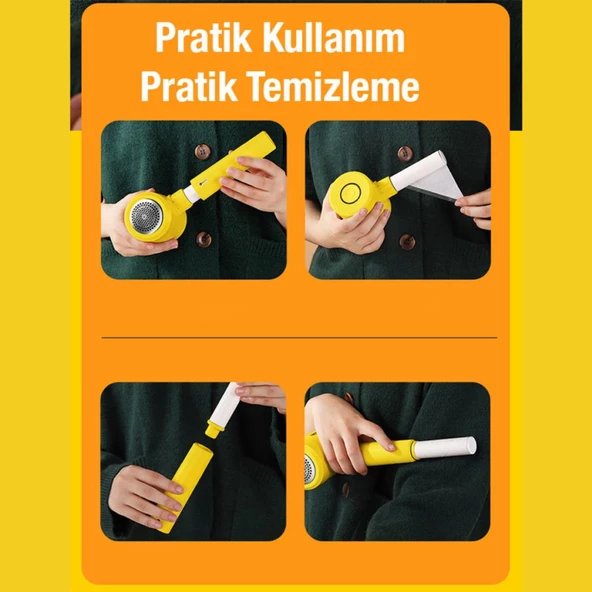 Coofbe Şarjlı Taşınabilir Şarjlı Yüksek Hızlı Motorlu Tiftik Makinası Tüy Toplama Cihazı 3 Bıcaklı - 4