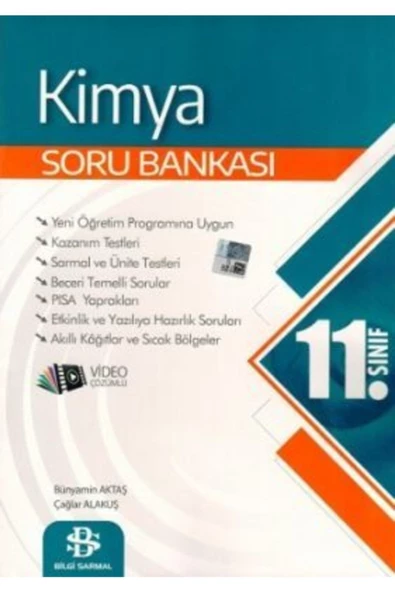 11. Sınıf Kimya Soru Bankası Bilgi Sarmal Yayınları