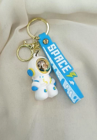 Anahtarlık Astronot Space Araba Çanta Cüzdan Süsü - Resim 3