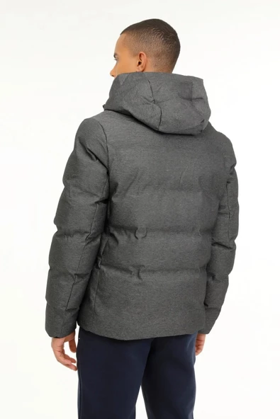 Lumberjack ML NOLANK COAT SN23 3PR Antrasit Melanj  Erkek Kısa Kaban 101813421 - 2