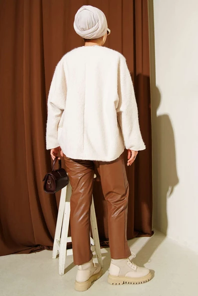 Önü Bağlamalı Kaşe Kimono Taş - 3