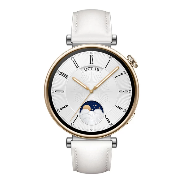 WATCH GT 4 41mm (ARA-B19) White Leather Strap White TEŞHİR