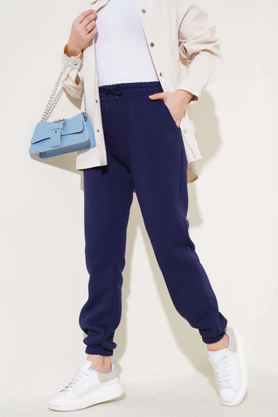 Üç İplik Jogger Pantolon Lacivert ürün görseli 1