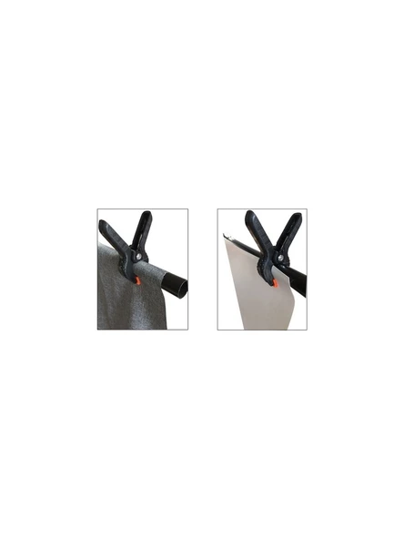 Arcury Küçük Boy Fon Tutucu Mandal Clamp 10 Adet - 5