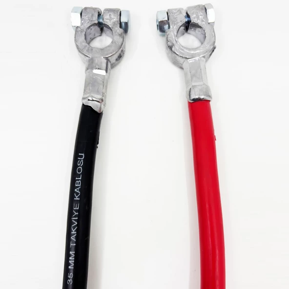 SUN-SNR 2 Adet 35 mm2 Akü Birleştirici Ara Kablosu 35 cm Uzunluğunda CCABT35S030-T2 - 4