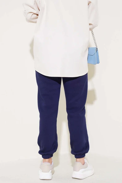 Üç İplik Jogger Pantolon Lacivert - Resim 3