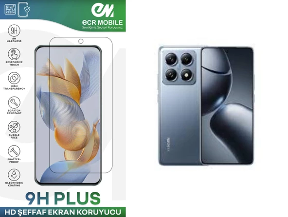 Xiaomi 14T Pro Ekran Koruyucu Esnek Nano Cam Tam Uyumlu Şeffaf