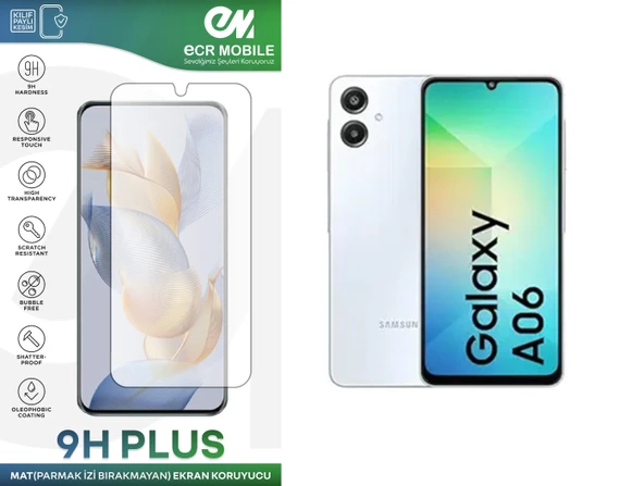 Samsung Galaxy A06 Ekran Koruyucu MAT Tam Uyumlu Esnek Nano Kırılmayan