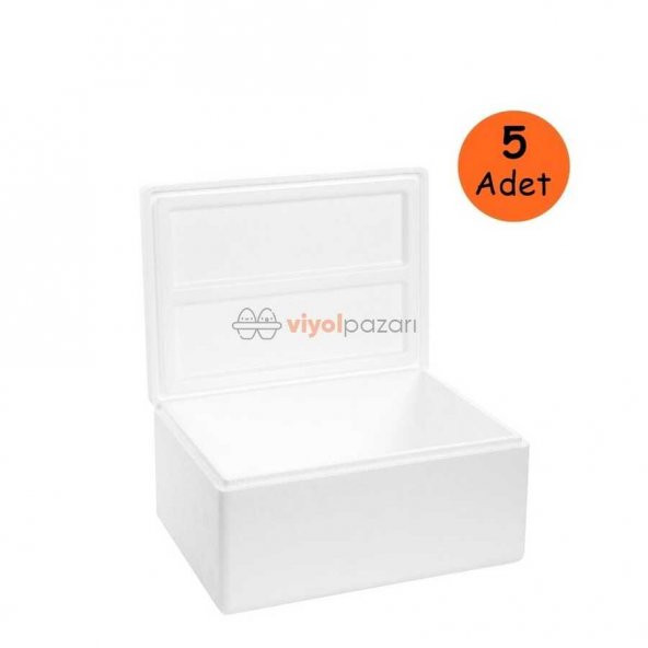 Strafor Köpük Kutu (28,8x23x16,5) cm 2kg - 5 Adet D-4 - 4