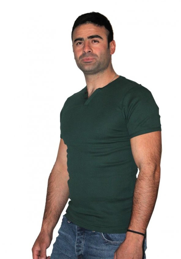 Barrels And Oil – Erkek Basic Patlı Düğmeli T-shirt  - Hunter