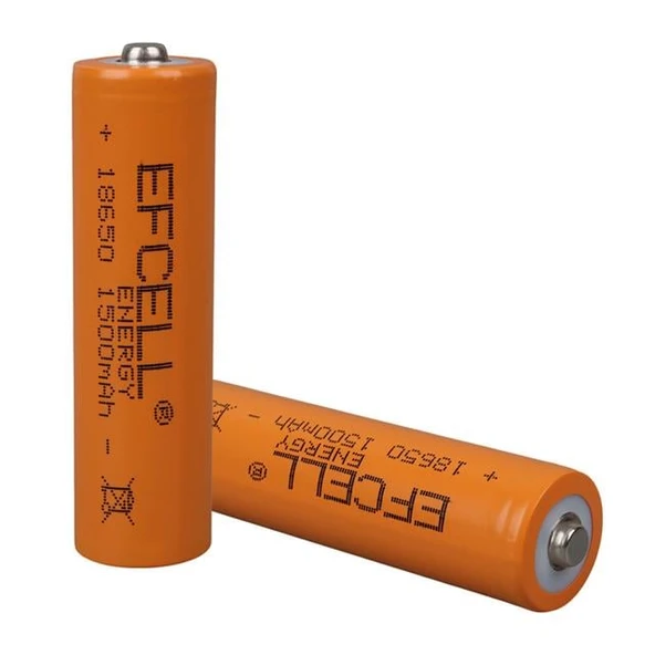 Efcell 3.7 Volt 1500 Mah Şarj Edilebilir Li-İon 18650 Başlıklı Pil - 4