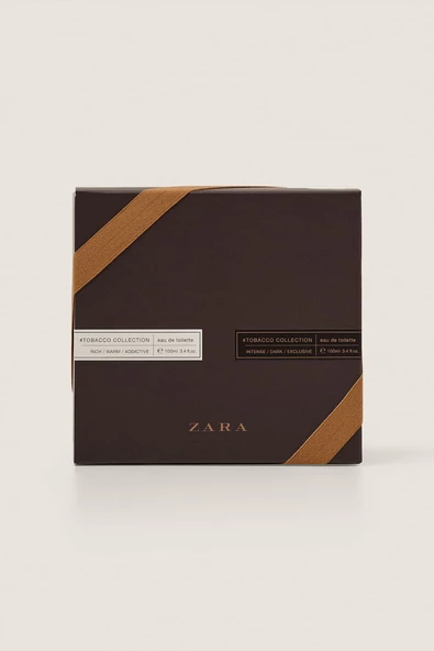 ZARA TOBACCO INTENSE DARK EXCLUSIVE EDT 100 ML + RICH WARM ADDICTIVE - Resim 2