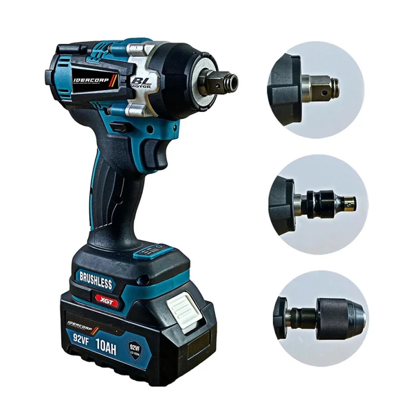 Alman 256 Vf 12 Ah Brushless Çift Bataryalı Somun Sökme Sıkma Makinesi 41 Parça Full Setli - 2