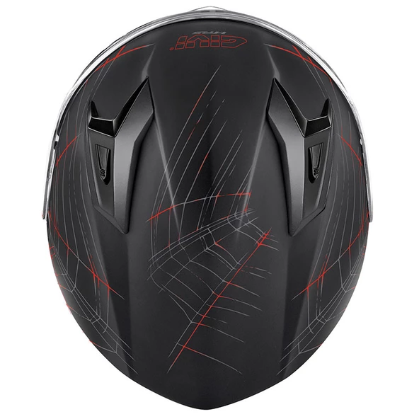 GIVI 50.7 PHOBIA MAT SİYAH-KIRMIZI KASK - 5