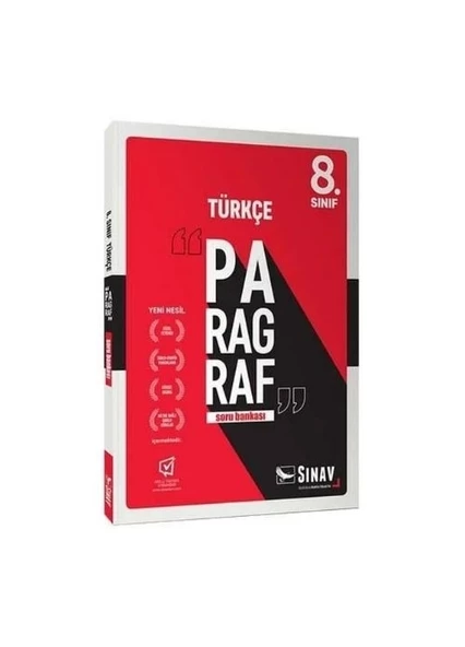 Sınav Yayınları 8. Sınıf LGS Paragraf Sınav Kalitesinde Soru Bankası