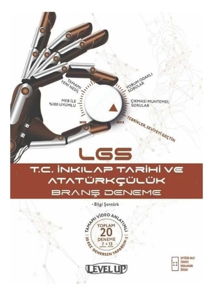 8. Sınıf LGS T. C. İnkılap Tarihi ve Atatürkçülük 20 li Denemeleri Level Up Tammat Yayıncılık