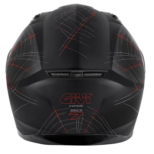 GIVI 50.7 PHOBIA MAT SİYAH-KIRMIZI KASK - 4