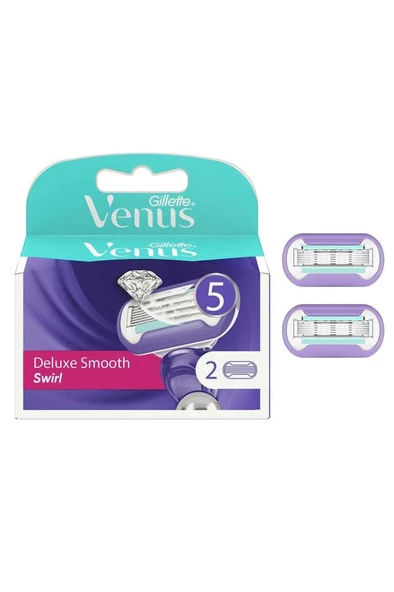 Gillette Venus Venus Swirl Extra Smooth Kadın Tıraş Bıçağı 2'li