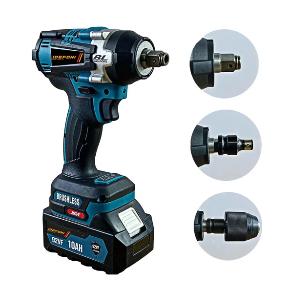 Alman 256 Vf 12 Ah Brushless Çift Bataryalı Somun Sökme Sıkma Makinesi 41 Parça Full Setli - 4