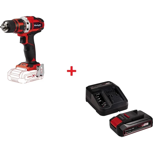 Einhell TE-CD 18/40 Li, Akülü Vidalama Seti (2,5 Ah starter kit dahildir