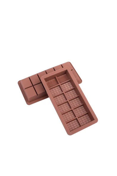 Dubai Çikolatası Kalıbı 2'li Set, Silikon Çikolata Kalıbı 2 Adet (18x8x2 cm) - 4