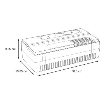 SCHNEIDER ELECTRIC BVS1000I-GR APC EASY UPS BVS 1000VA SCHUKA AVR KESİNTİSİZ GÜÇ KAYNAĞI - 3