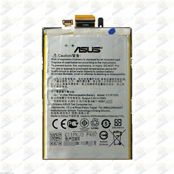 2.EL ASUS ZENFONE 6 A600CG A601CG C11P1325 SIMFLEKS CEP BATARYA CB50