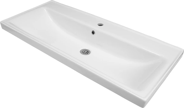 Karen Banyo Lotus Banyo Dolabı 100 Cm Lavabo Dahil Antrasit Çekmeceli Komple Mebran Mdf - 5