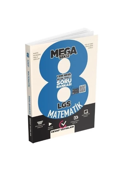 Cevap Yayınları 8. Sınıf LGS Mega 8 Matematik Soru Bankası