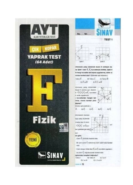 AYT Çek Kopar Fizik Yaprak Test Sınav Dergisi Yayınları