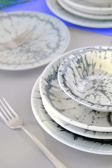 Kütahya Porselen Teos Pearl Yemek Takımı 6 Kişilik 24 Parça NNTS24Y2890538 - 2