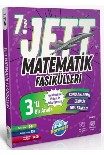 Ünlüler 7. Sınıf Matematik Jett Soru Fasikülleri