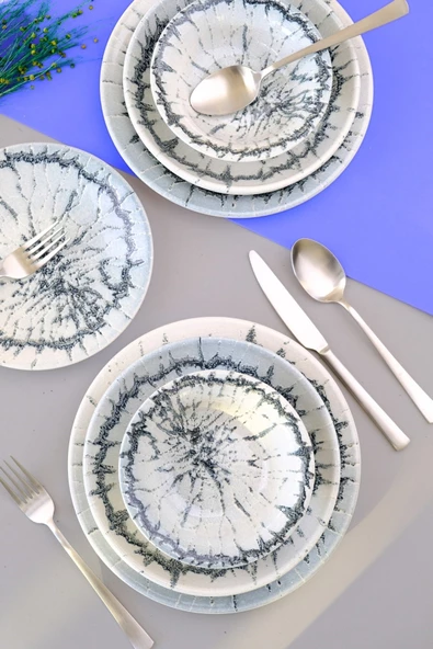 Kütahya Porselen Teos Pearl Yemek Takımı 6 Kişilik 24 Parça NNTS24Y2890538 - 4