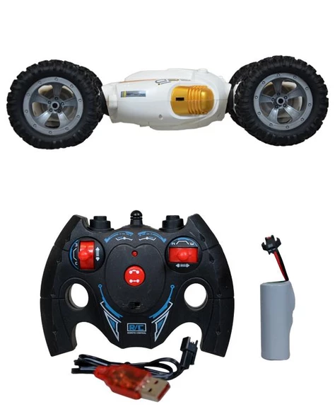 Ctoys Uzaktan Kumandalı 360 Derece Dönebilen Dublör Araba Beyaz QX038 - 3