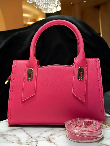 Levidor Özel Renk El Ve Kol Çantası Olarak Tasarlanmış Suni Deri Bayan Omuz Çantası LEVDR.7363930175PMB - Resim 4