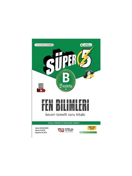 Nitelik Yayınları 5. Sınıf Süper Fen Bilimleri Beceri Temelli Soru Kitabı (B) Yeni