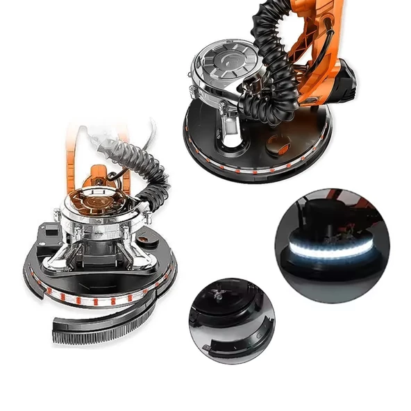 1800 Watt Yüksek Tork Svc Alçıpan Duvar Zımparalama Makinesi Kendinden Vakumlu - 2