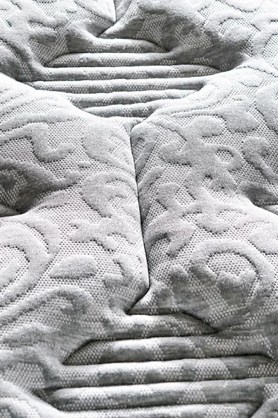 Line Visco Yatak 200x200 cm Çift Kişilik 28 cm Visco Süngerli Yaylı Lüks Yatak Orta Sert Koyu Gri - Resim 6