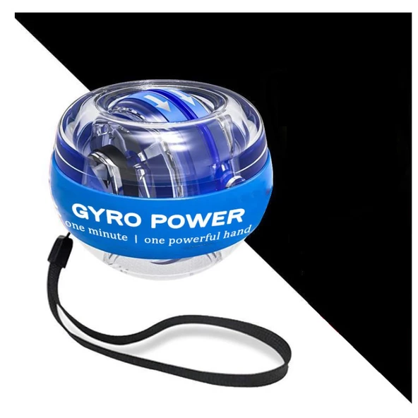 Autostart Çantalı Multilight Powerball Bilek Egzersiz Topu Mavi